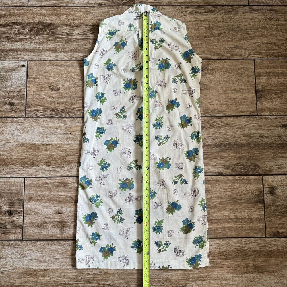 Vintage Floral Print Sleeveless Dress Size 7/8 - Picture 8 of 15